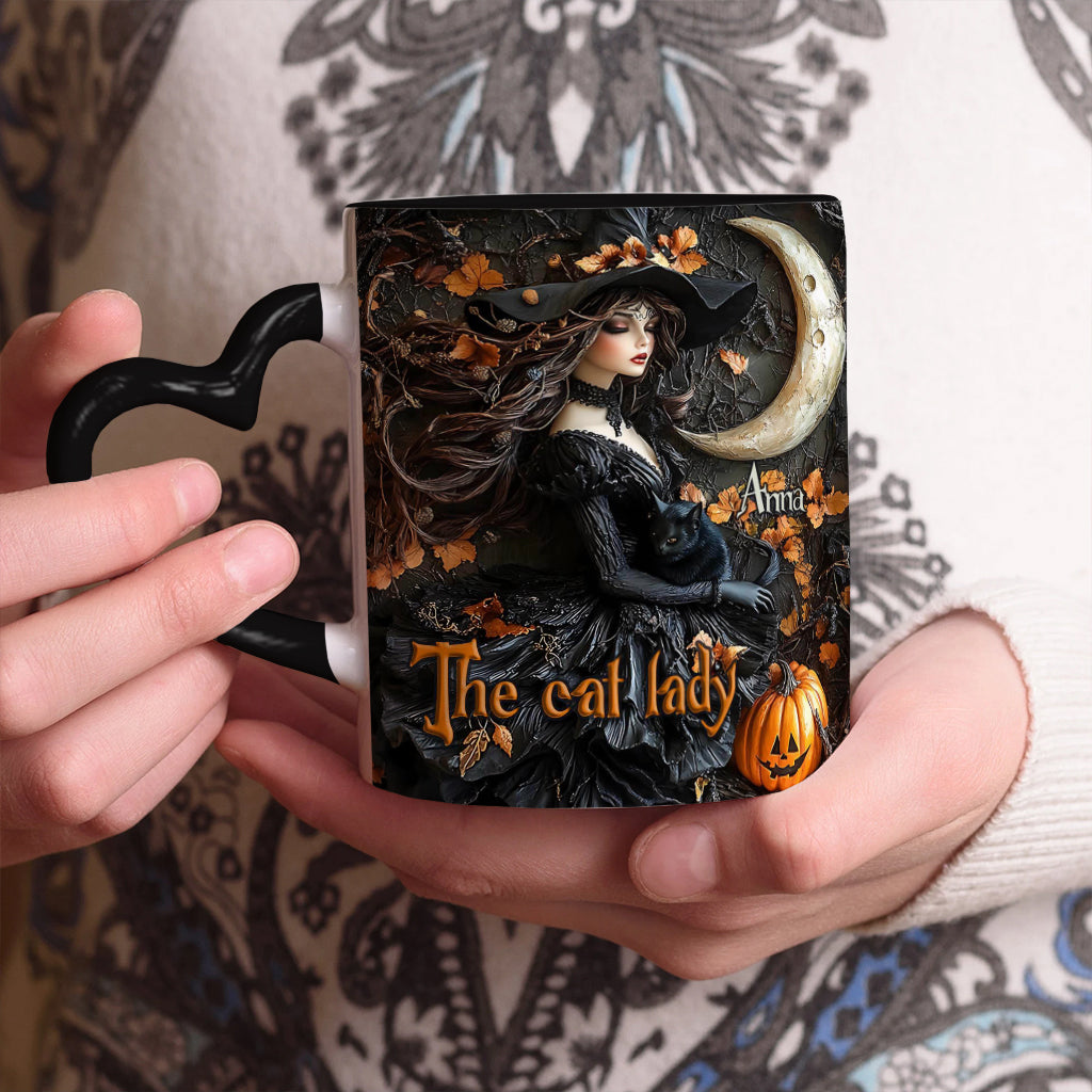 The Witch - Personalized Witch Heart Handle Mug