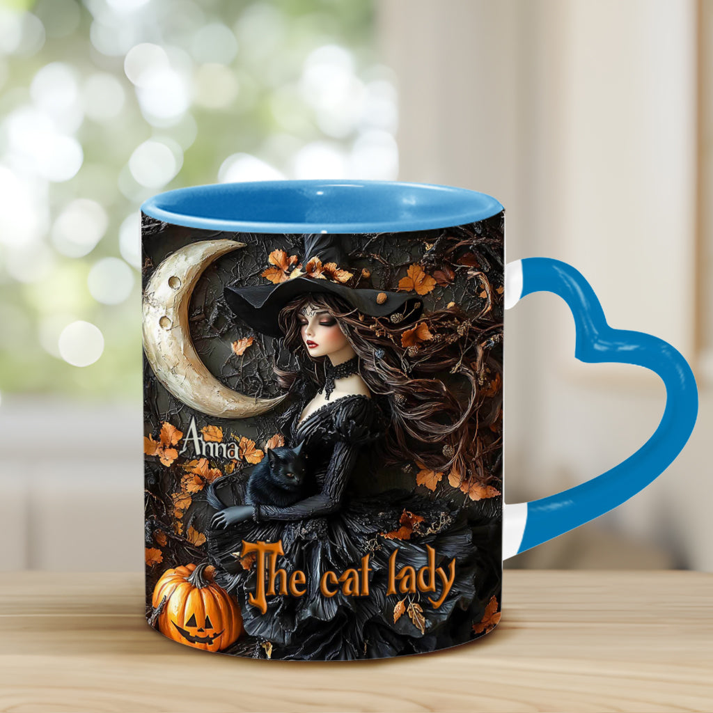 The Witch - Personalized Witch Heart Handle Mug