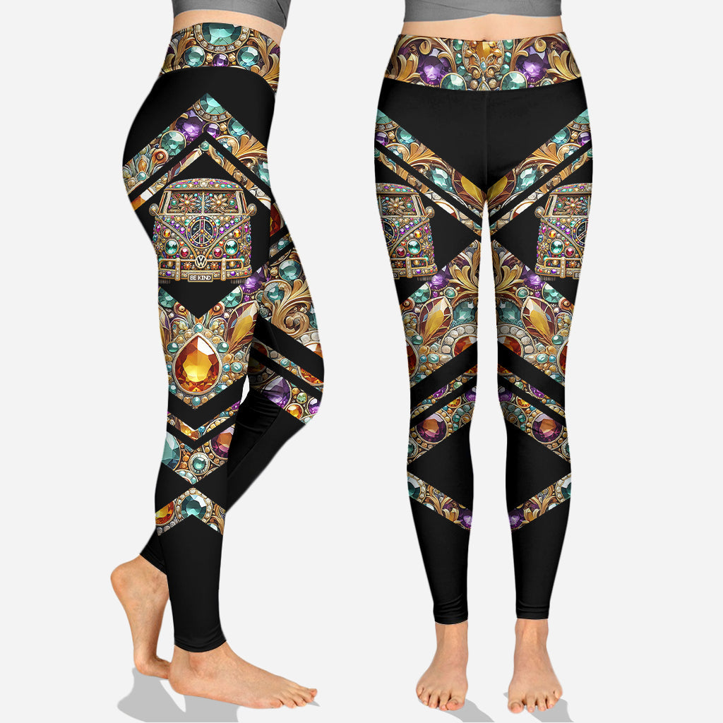 Soyez hippie - Sweat à capuche et legging hippie personnalisés