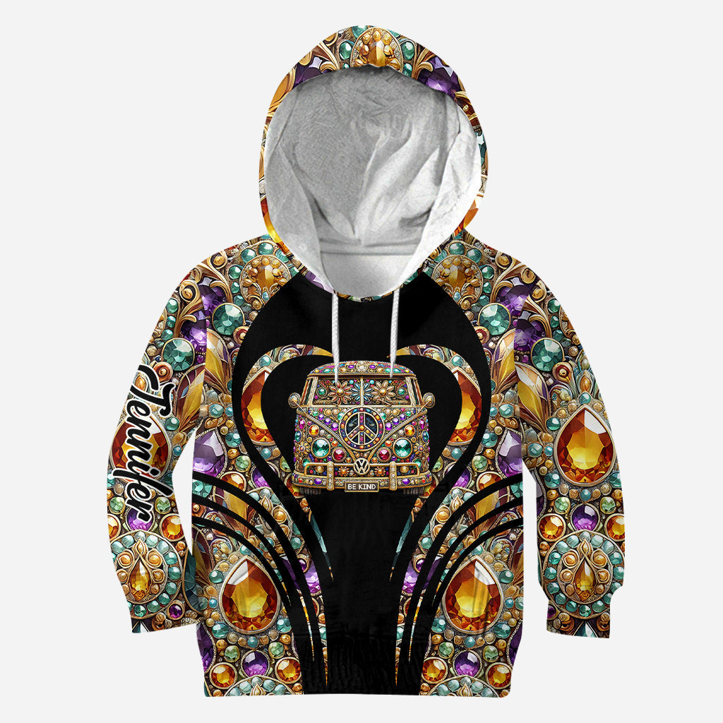 Soyez hippie - Sweat à capuche et legging hippie personnalisés