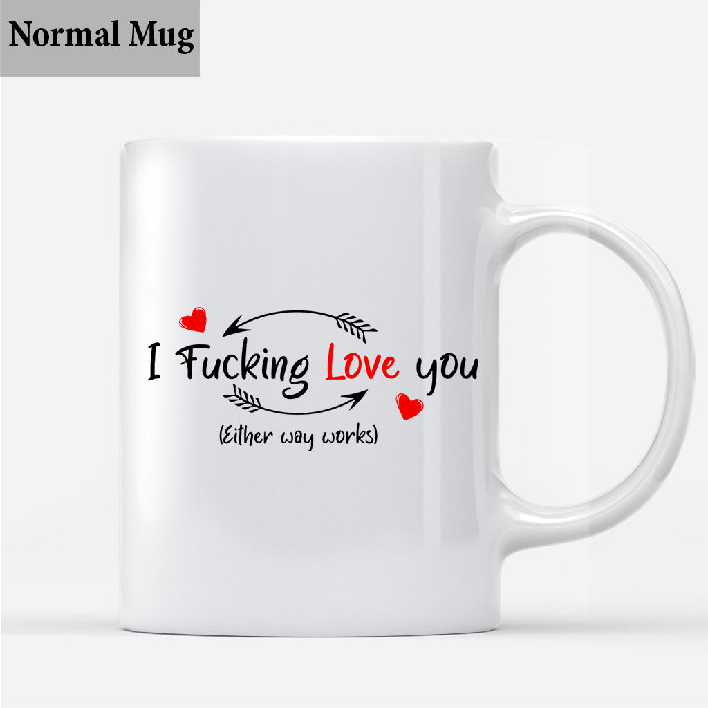 Je veux juste que tu sois heureux - Cadeau pour couple (mari, femme, petit ami, petite amie) - Mug personnalisé