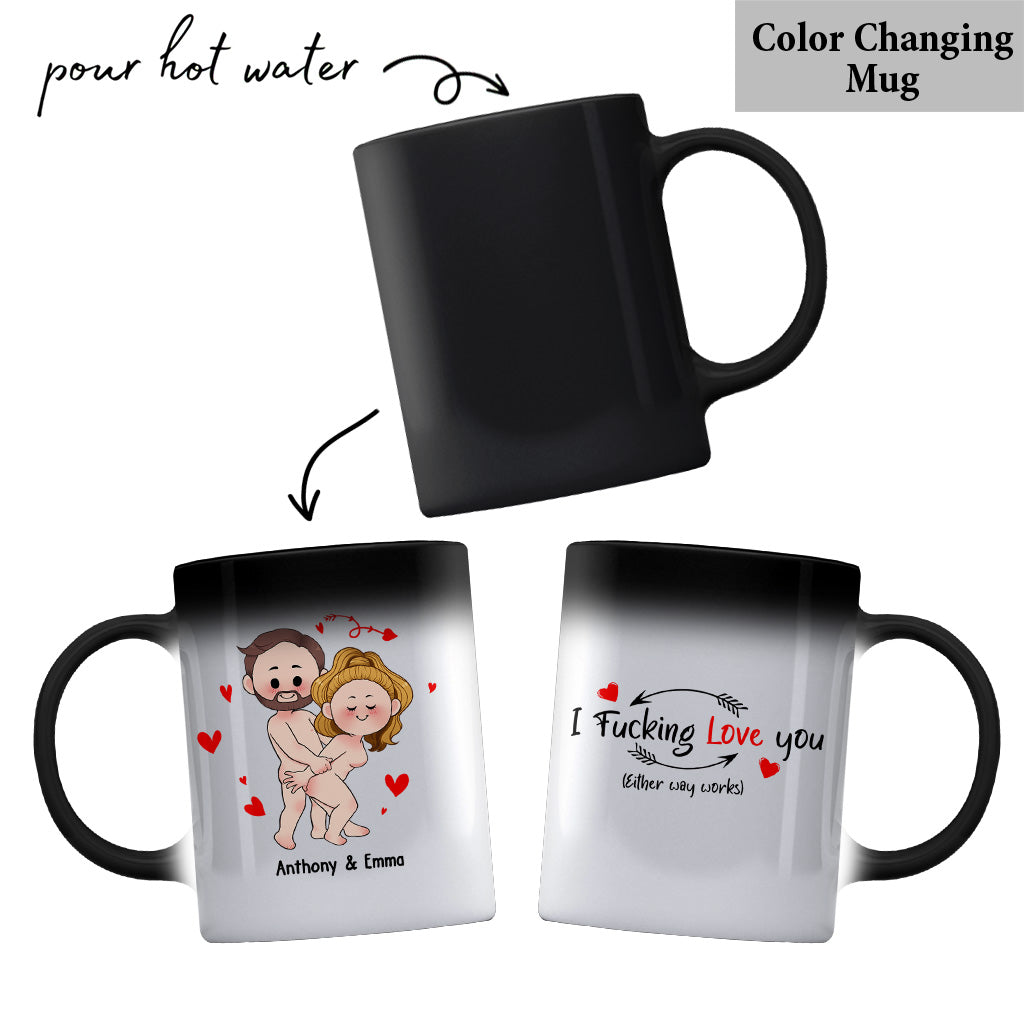 Je veux juste que tu sois heureux - Cadeau pour couple (mari, femme, petit ami, petite amie) - Mug personnalisé