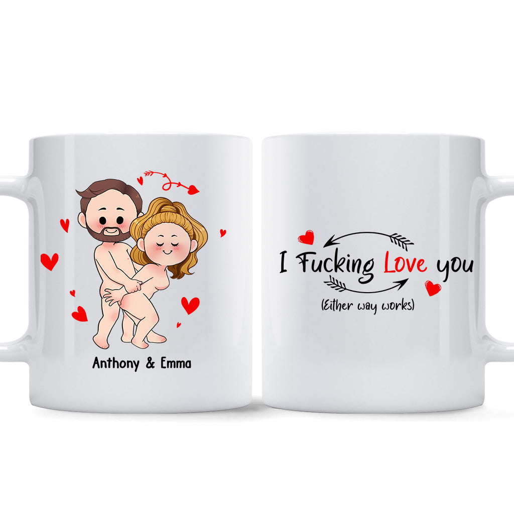 Je veux juste que tu sois heureux - Cadeau pour couple (mari, femme, petit ami, petite amie) - Mug personnalisé