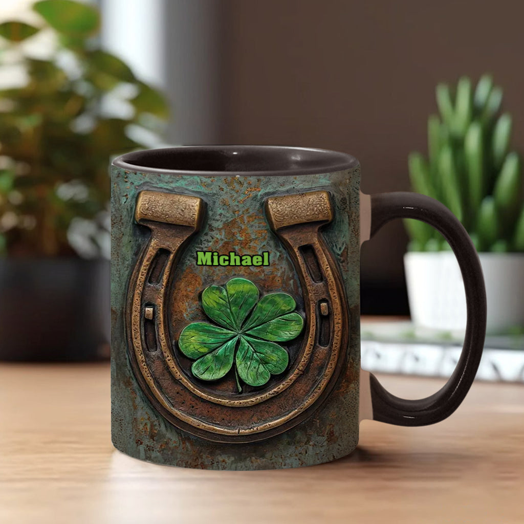 Vintage Irish Harp - Personalized Horse Accent Mug