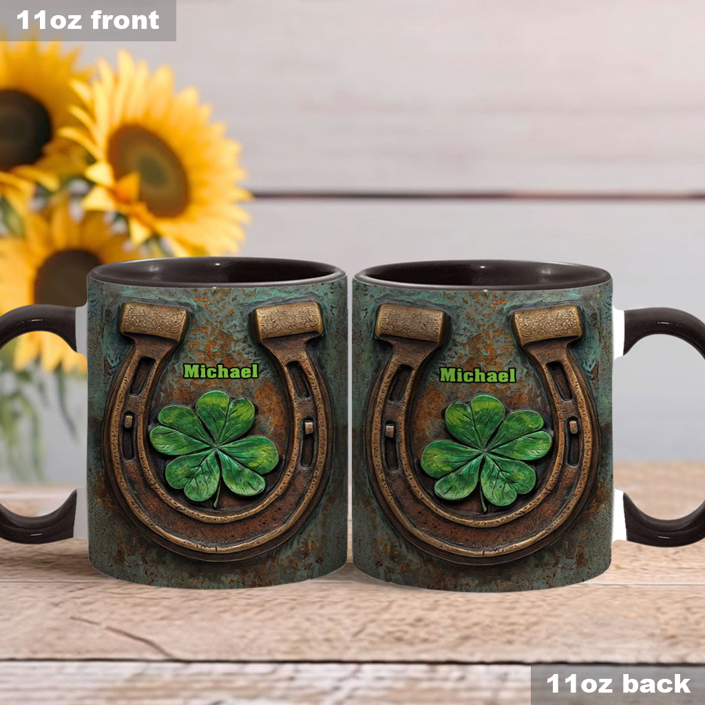 Vintage Irish Harp - Personalized Horse Accent Mug
