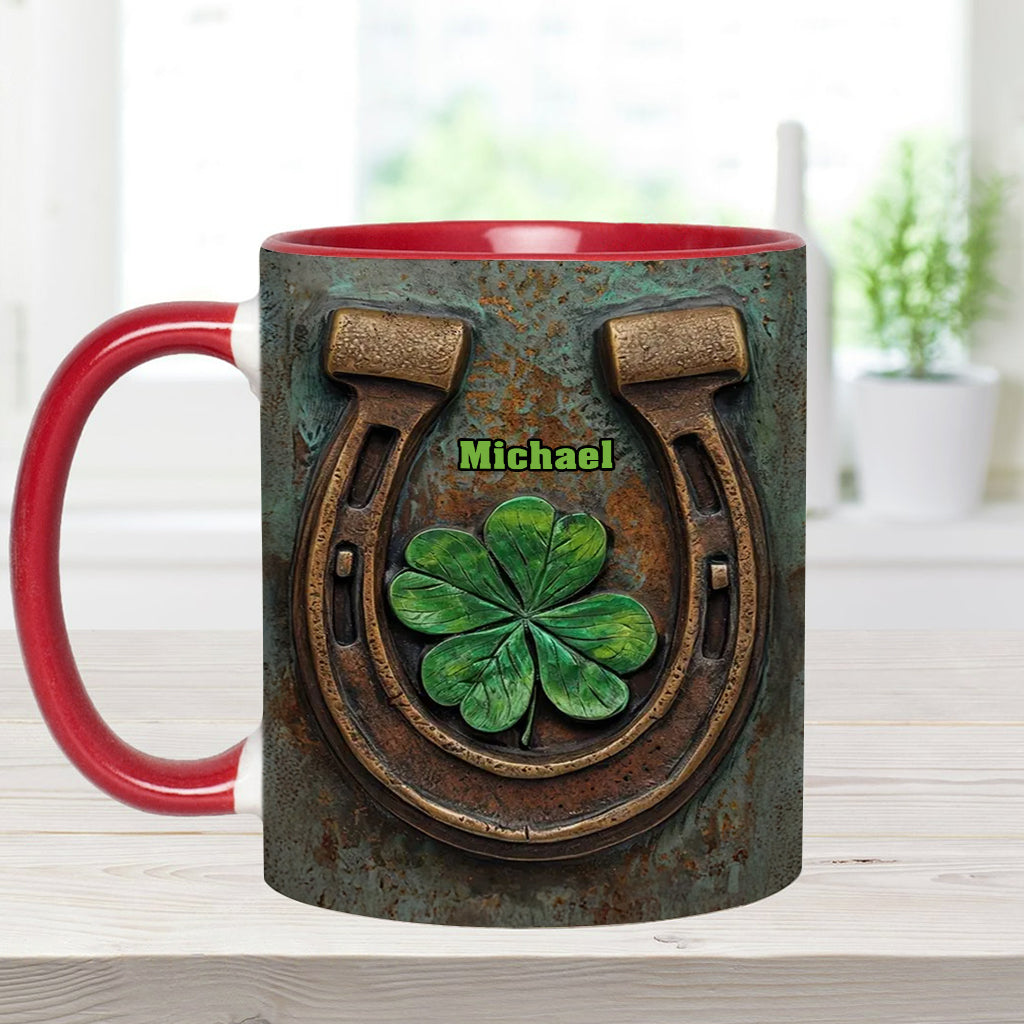 Vintage Irish Harp - Personalized Horse Accent Mug