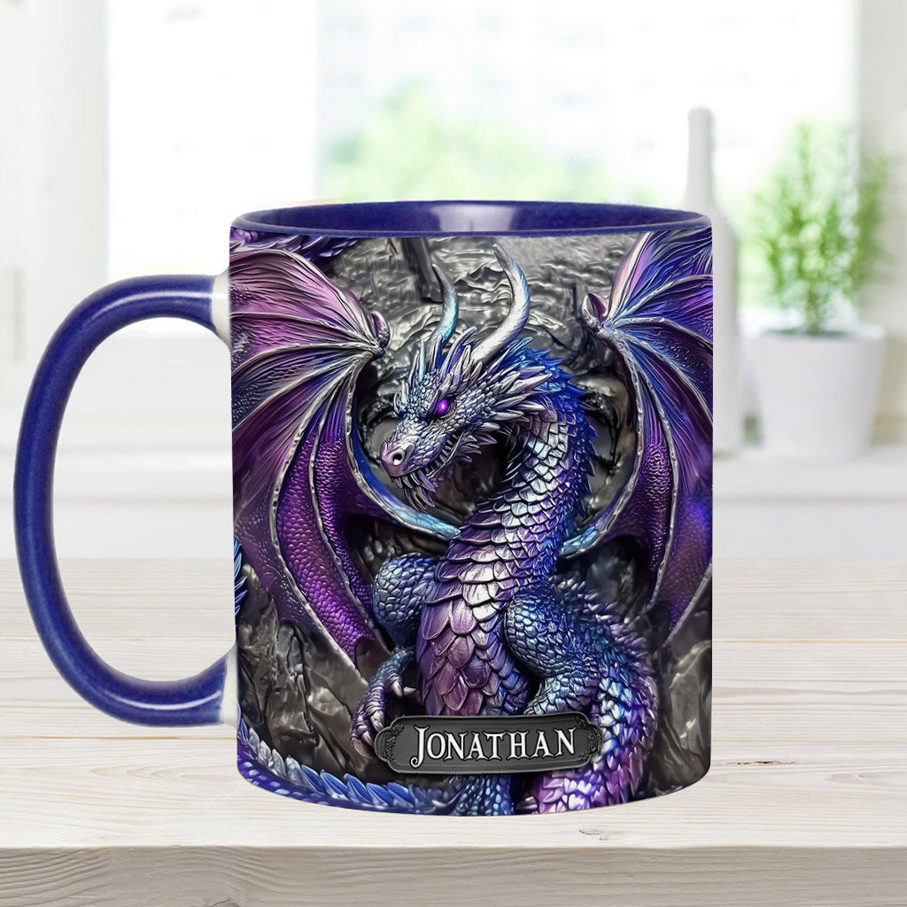 Mug personnalisé Dragon Violet - Motif Dragon