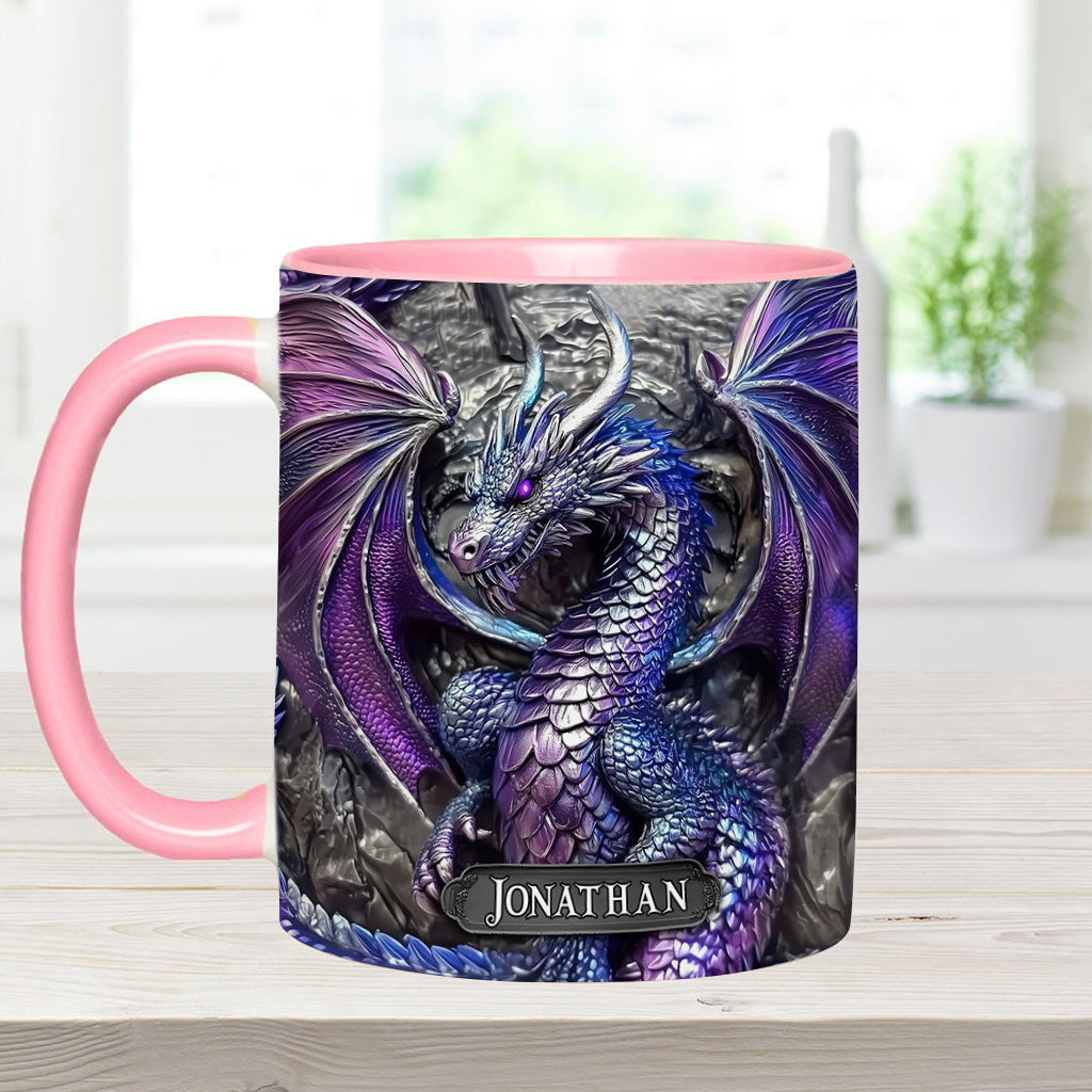 Mug personnalisé Dragon Violet - Motif Dragon