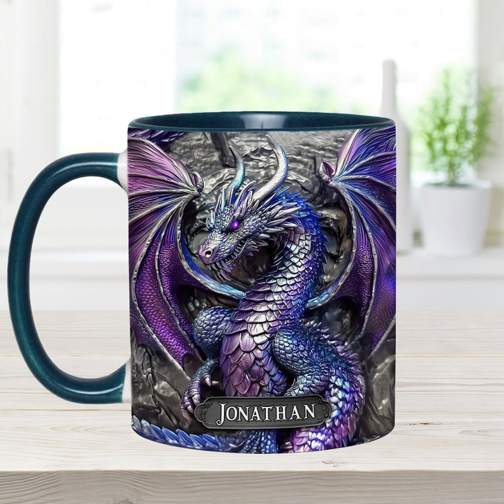 Mug personnalisé Dragon Violet - Motif Dragon