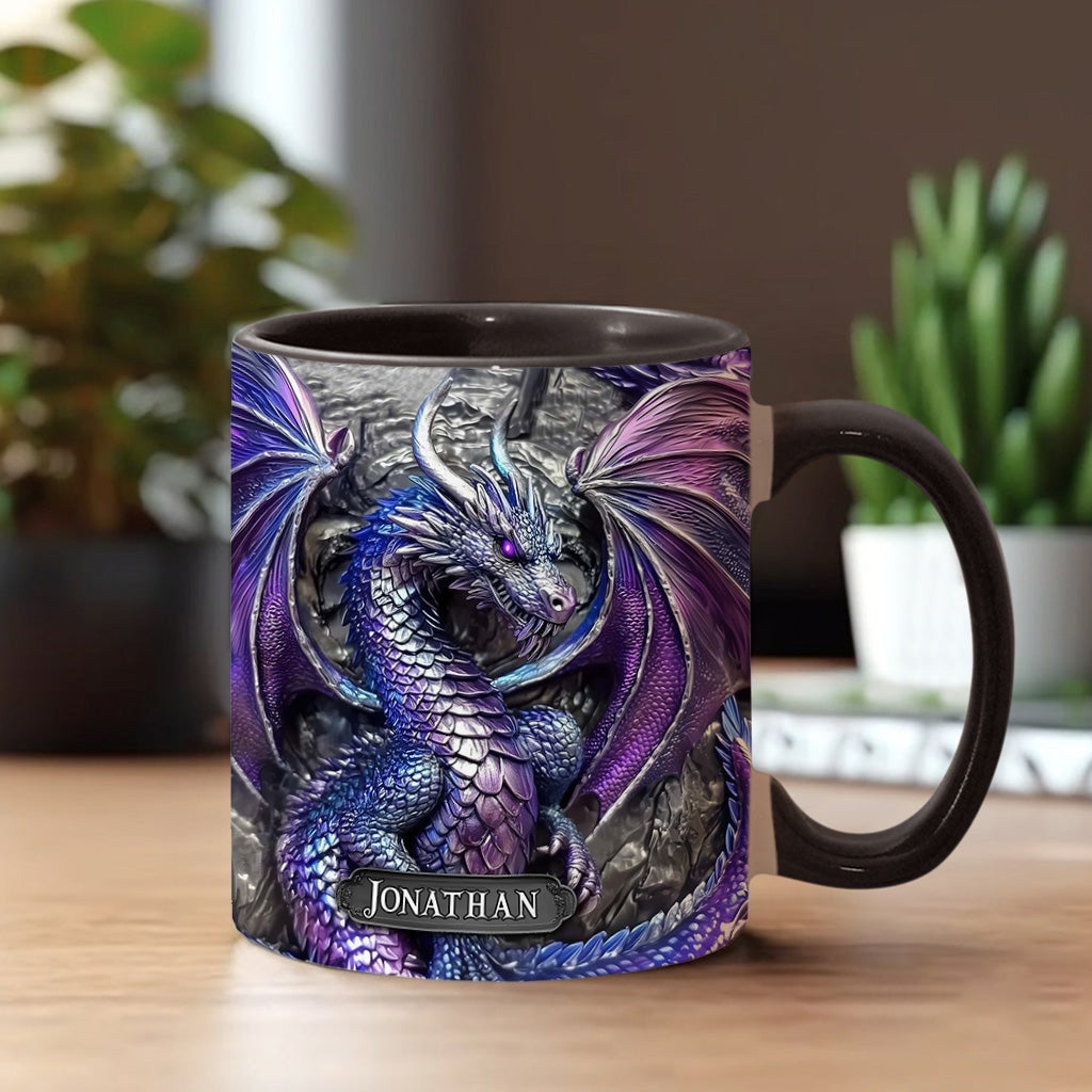 Mug personnalisé Dragon Violet - Motif Dragon