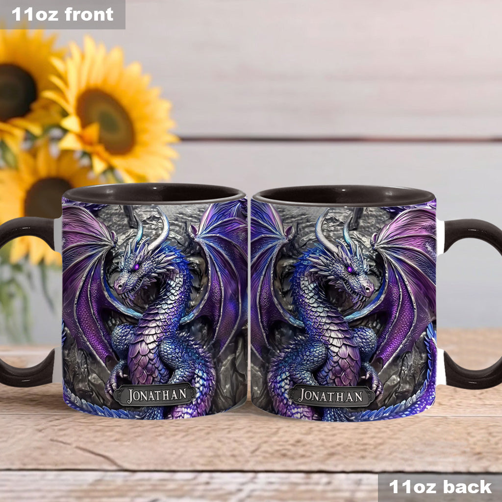 Mug personnalisé Dragon Violet - Motif Dragon