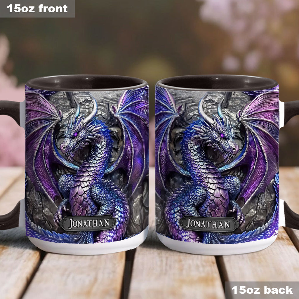 Mug personnalisé Dragon Violet - Motif Dragon
