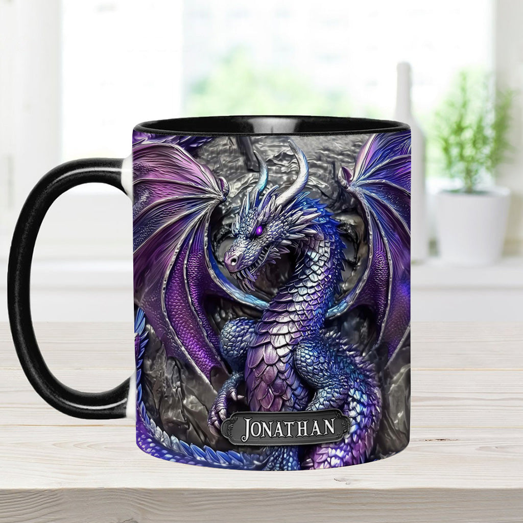 Mug personnalisé Dragon Violet - Motif Dragon