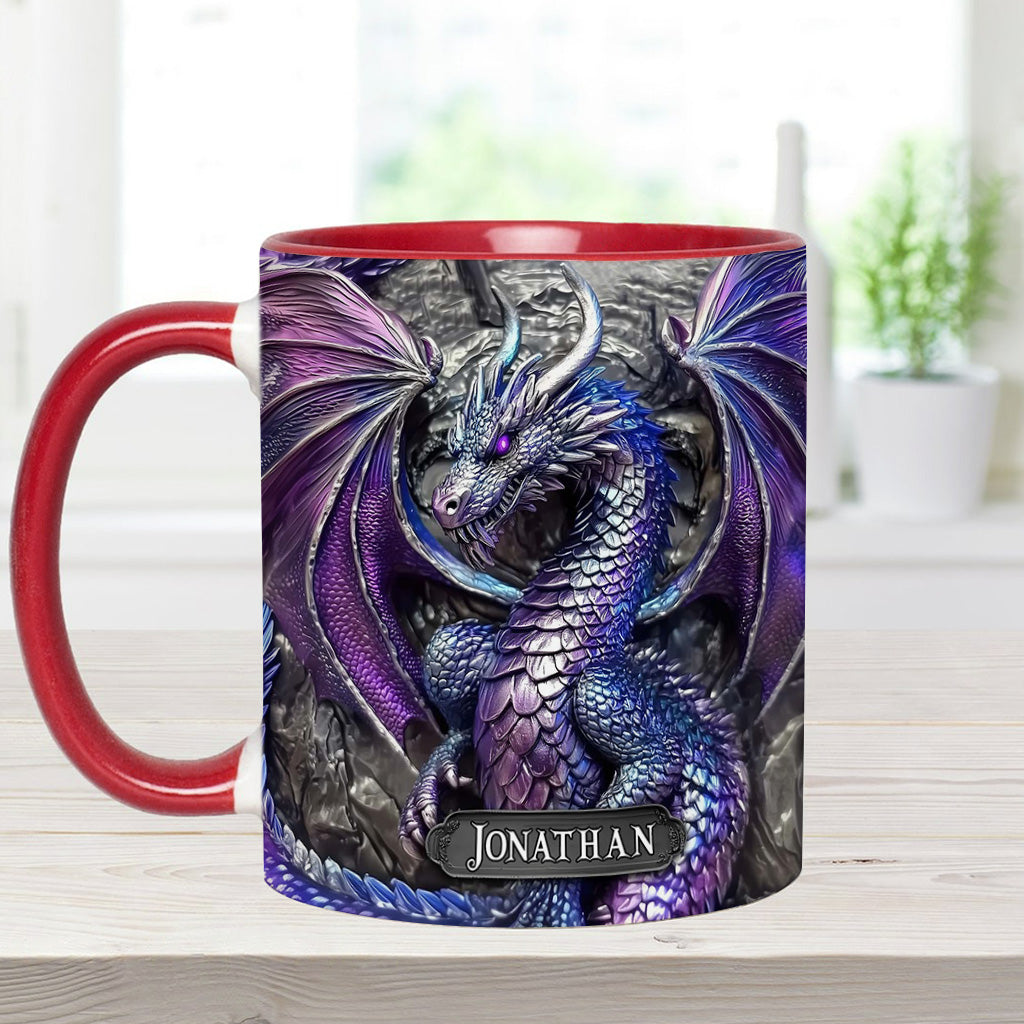 Mug personnalisé Dragon Violet - Motif Dragon