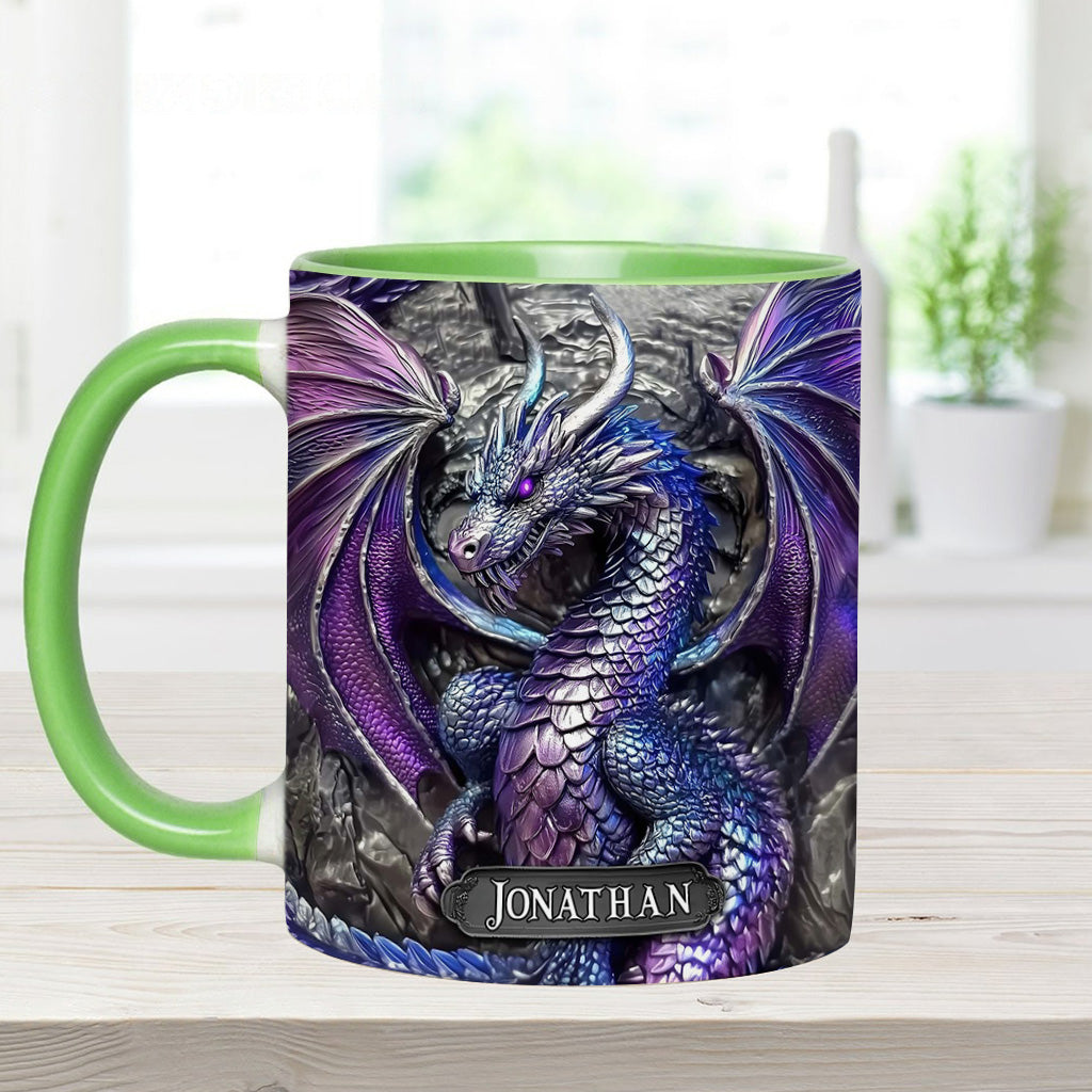 Mug personnalisé Dragon Violet - Motif Dragon