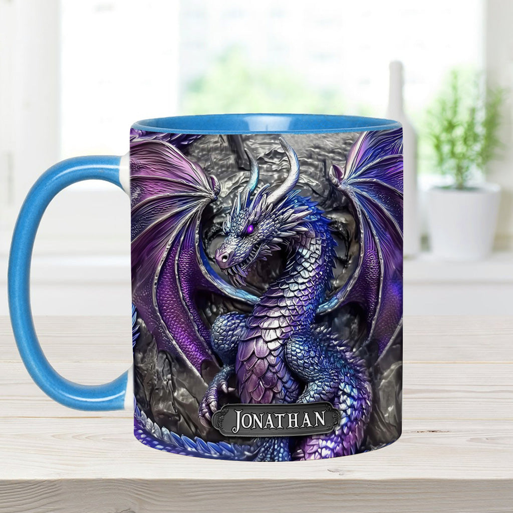 Mug personnalisé Dragon Violet - Motif Dragon