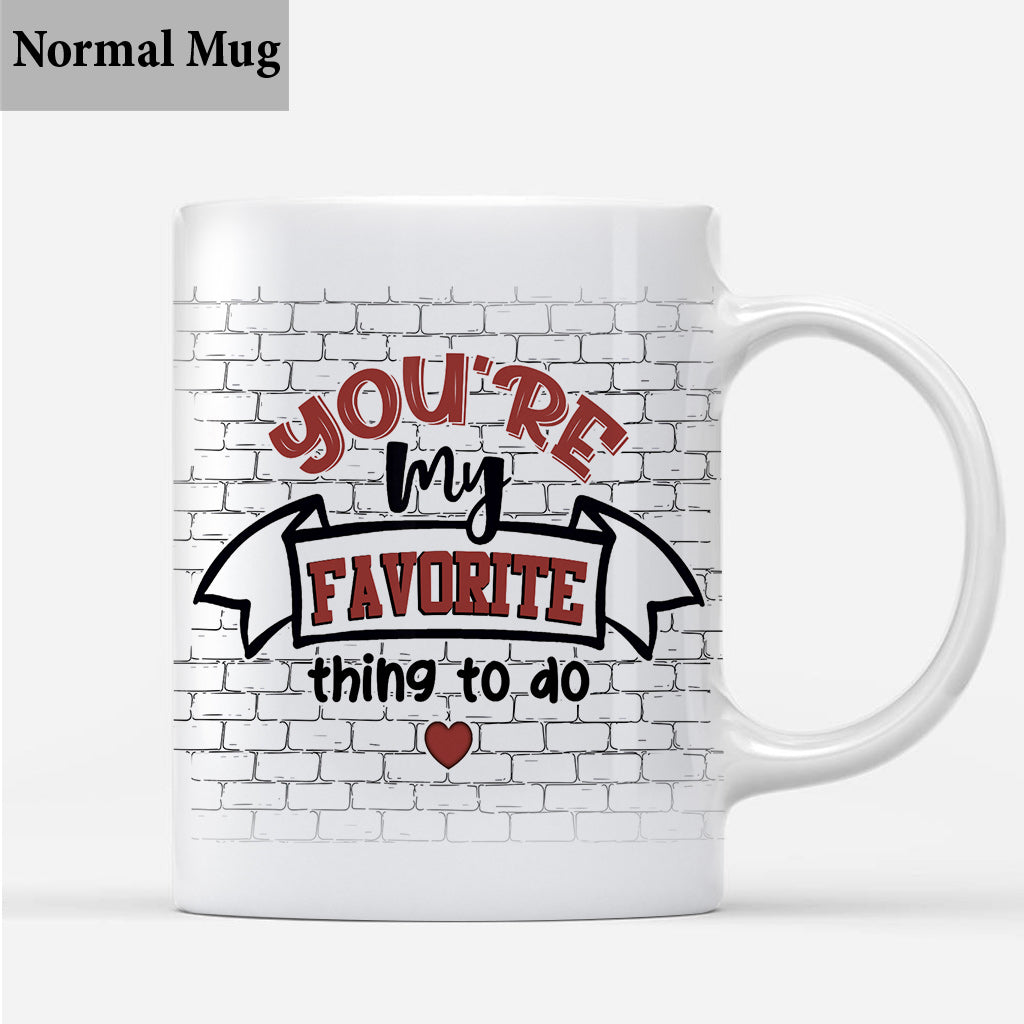 Tu es mon/ma préféré(e) - Mug personnalisé pour couple