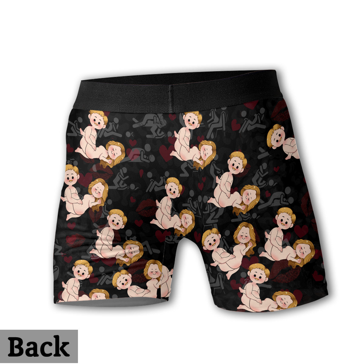 J'aime son balai, j'aime ses citrouilles - Slips personnalisés pour couples (femme et homme)