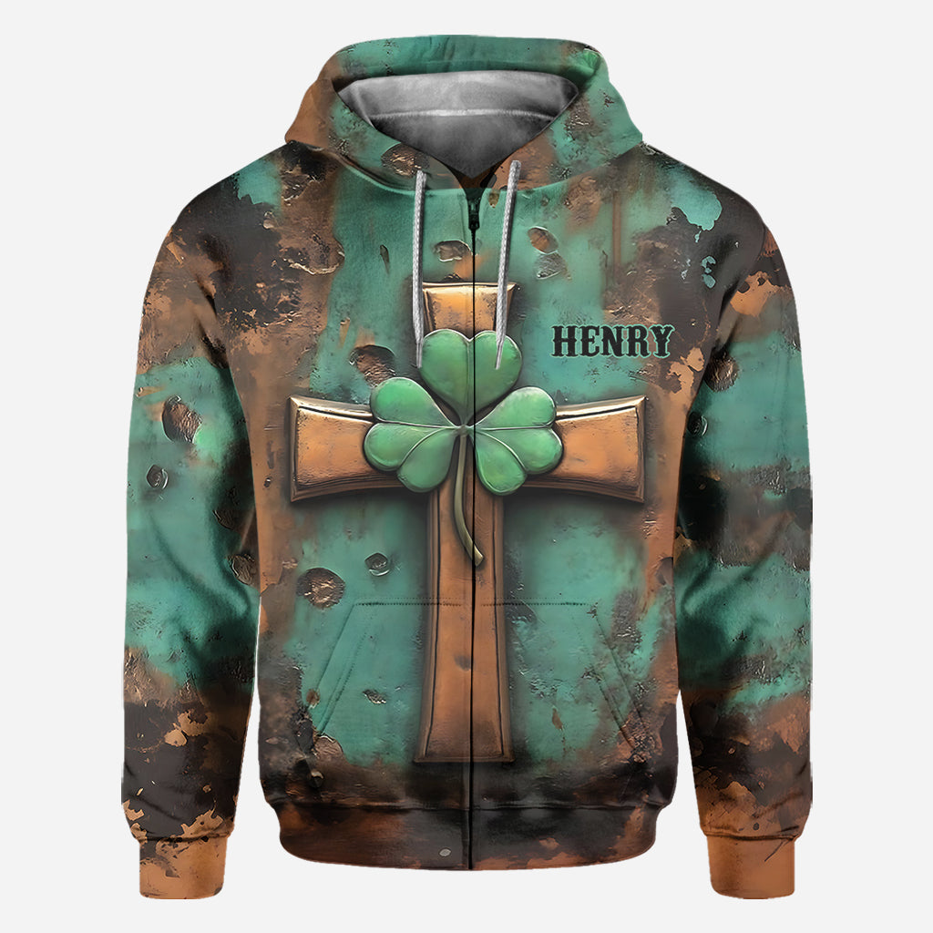 Vintage Irish Cross - Personalized Saint Patrick's Day All Over Shirt