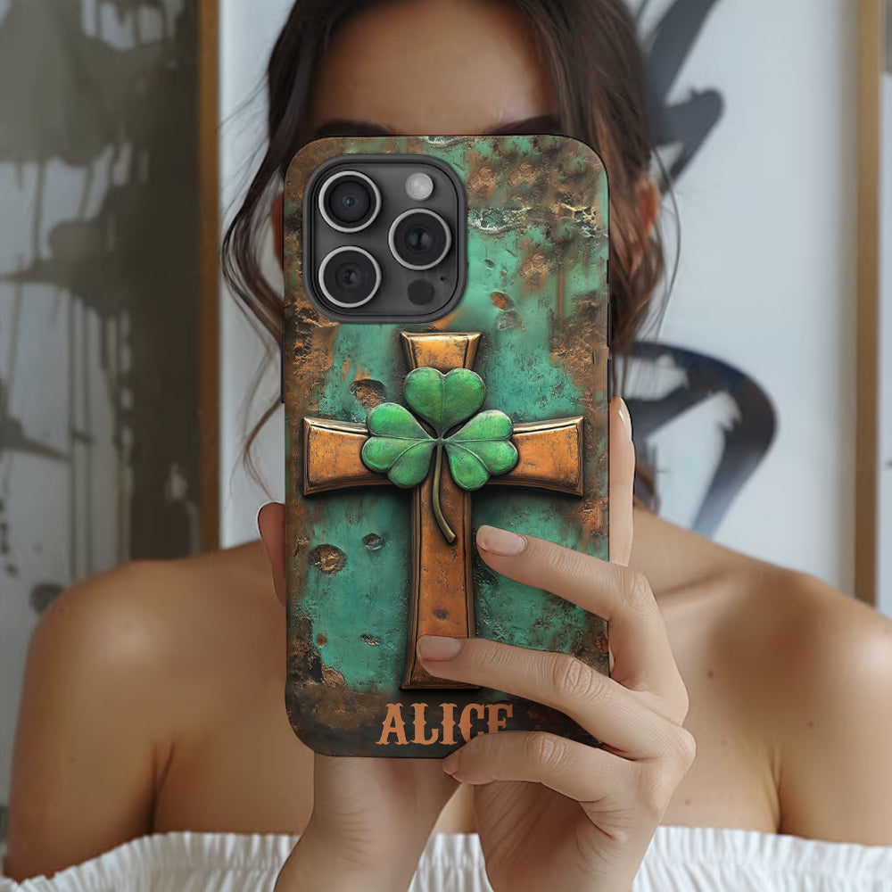 Vintage Irish Cross - Personalized Saint Patrick's Day Full Print Phone Case