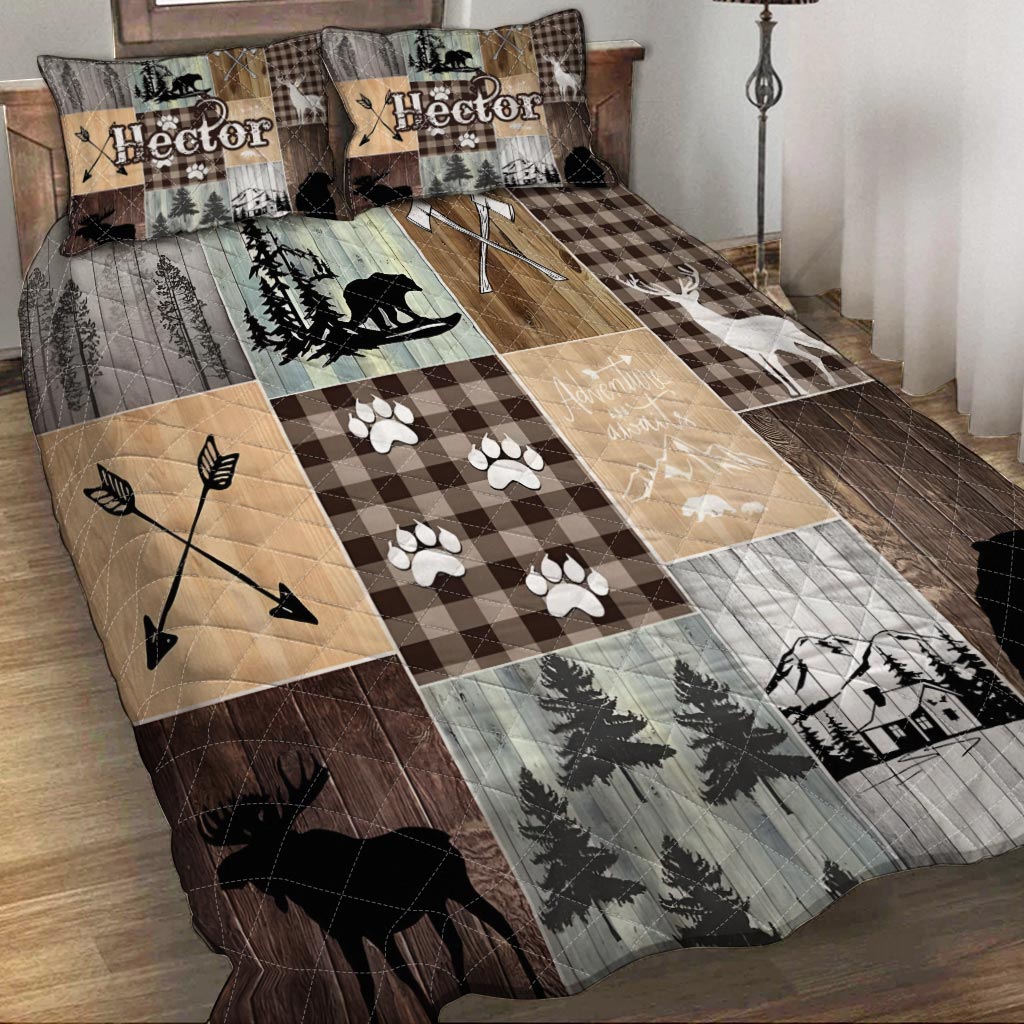 Love Hunting - Personalized Hunting Quilt Set