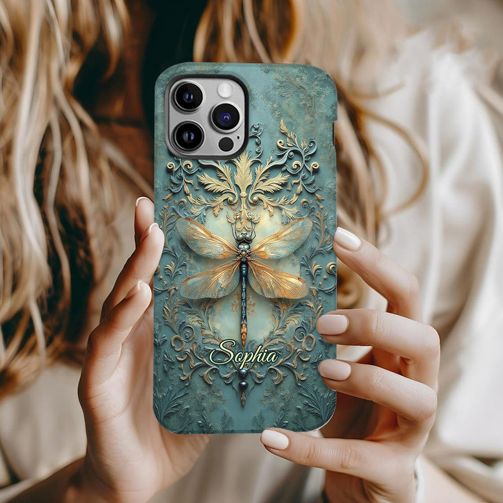 Stunning Dragonfly - Personalized Dragonfly Full Print Phone Case