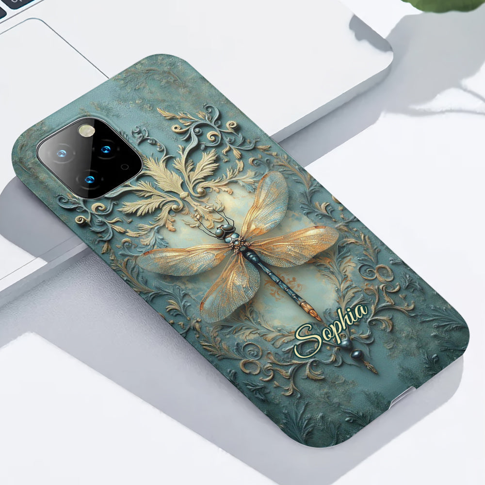 Stunning Dragonfly - Personalized Dragonfly Full Print Phone Case
