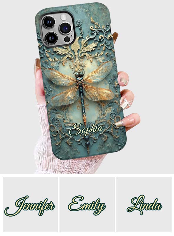 Stunning Dragonfly - Personalized Dragonfly Full Print Phone Case