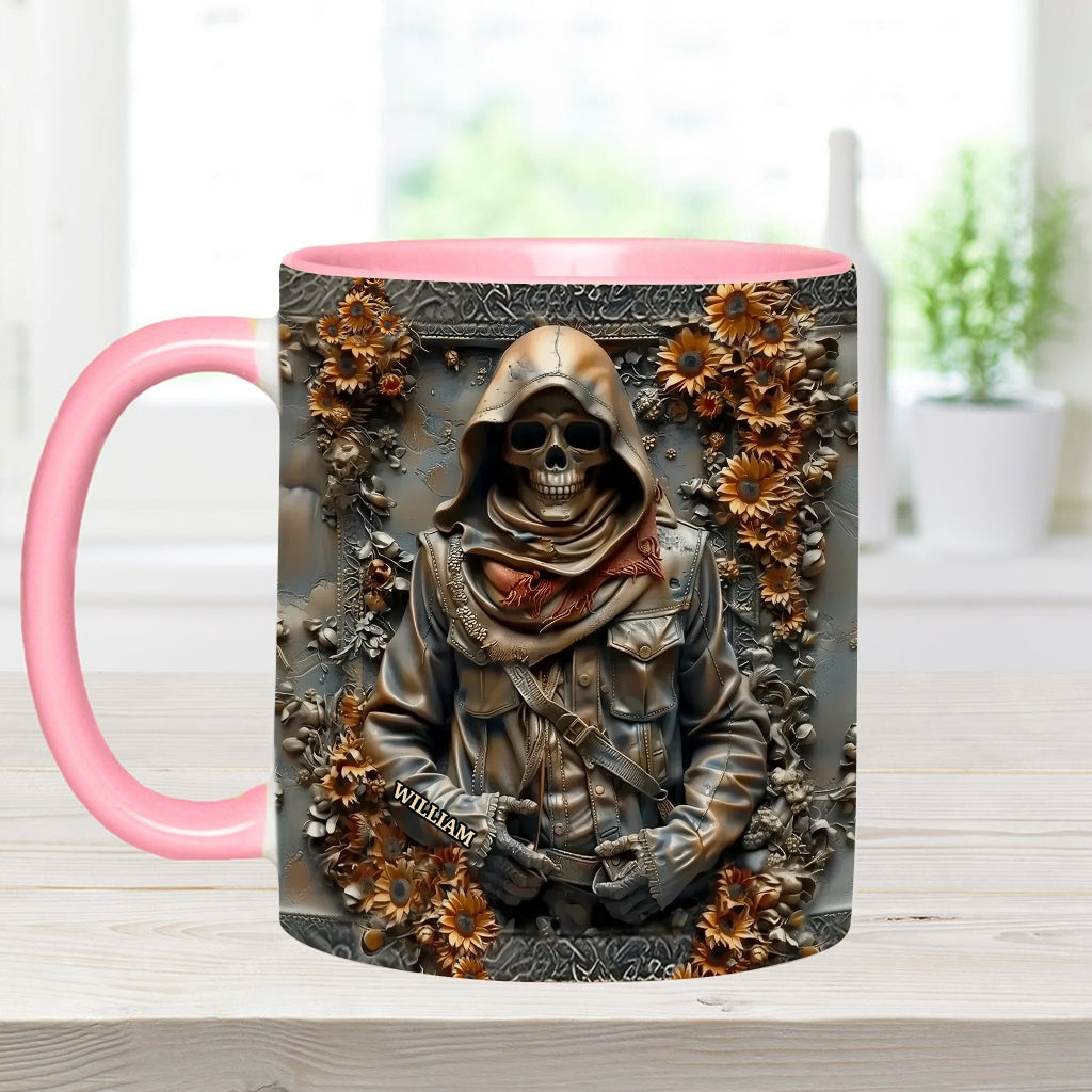 Vintage Skull - Personalized Skull Accent Mug
