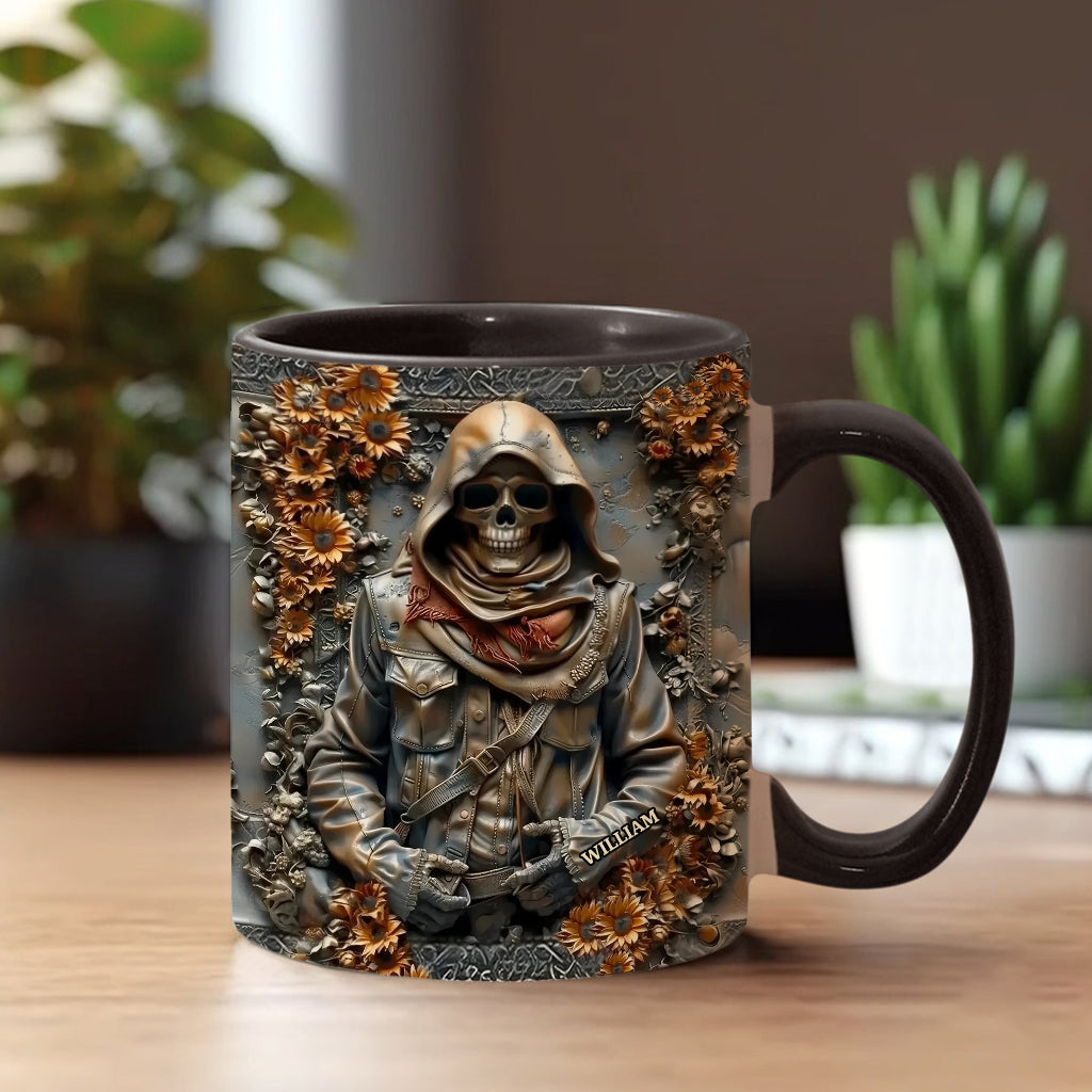 Vintage Skull - Personalized Skull Accent Mug