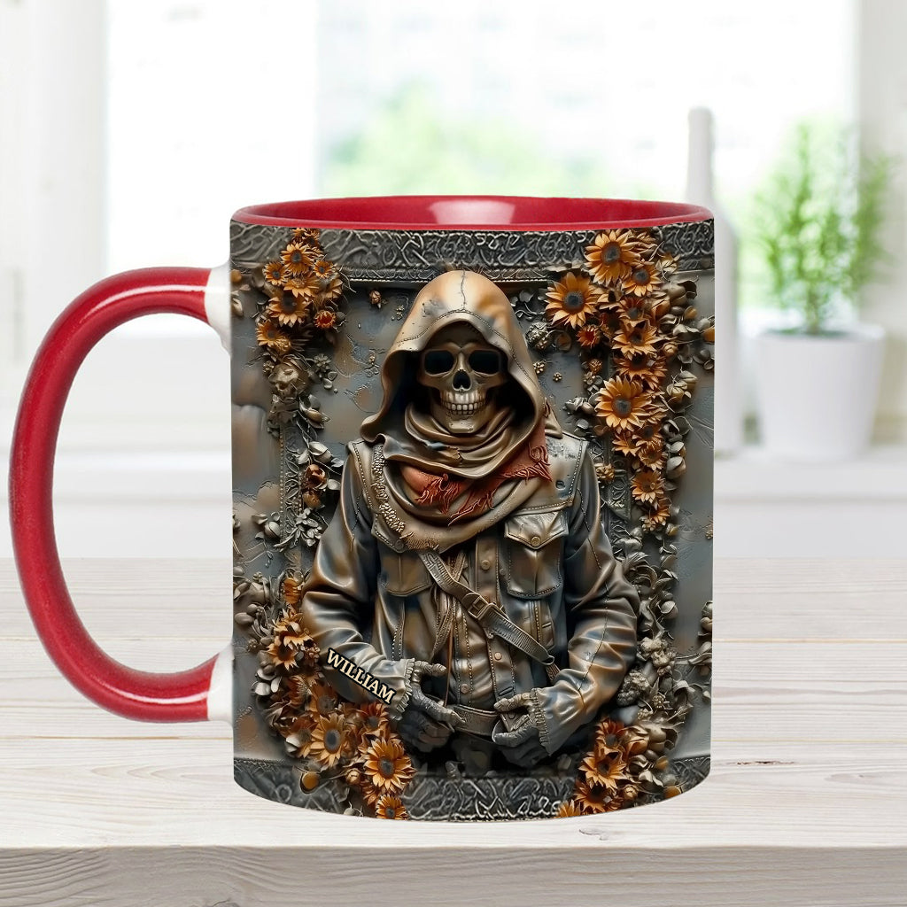 Vintage Skull - Personalized Skull Accent Mug