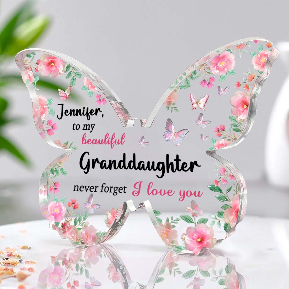 I Love You - Personalized Grandma Custom Shaped Acrylic Plaque