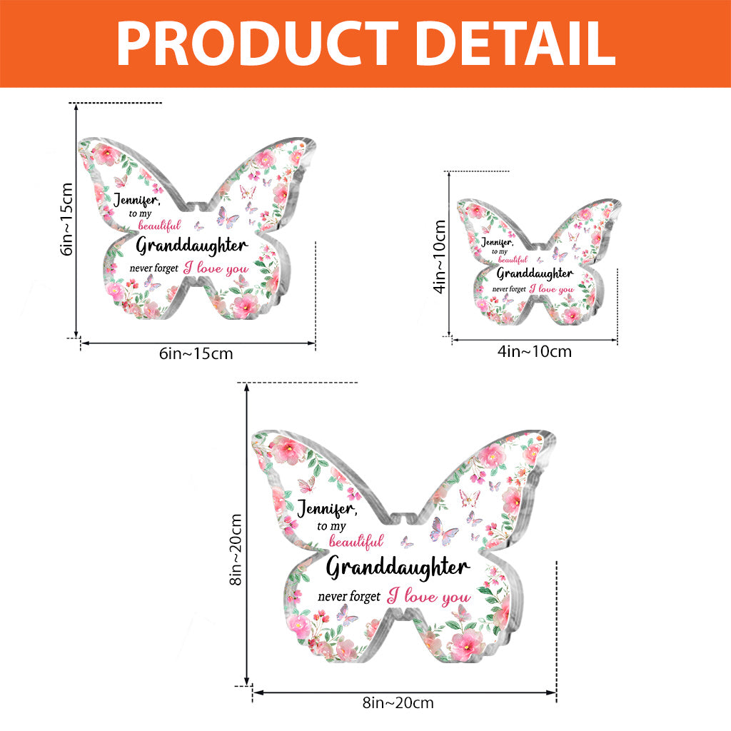 I Love You - Personalized Grandma Custom Shaped Acrylic Plaque