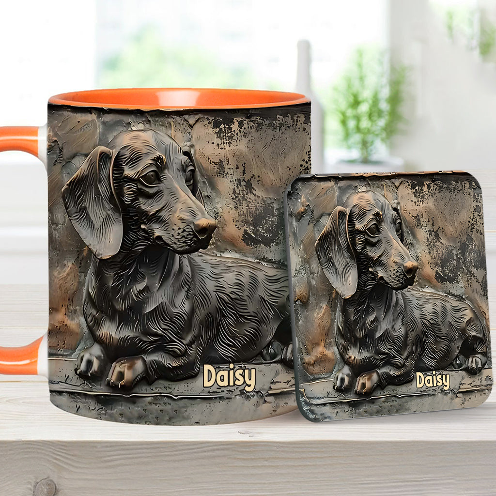 Love Dachshunds - Personalized Dachshund Accent Mug