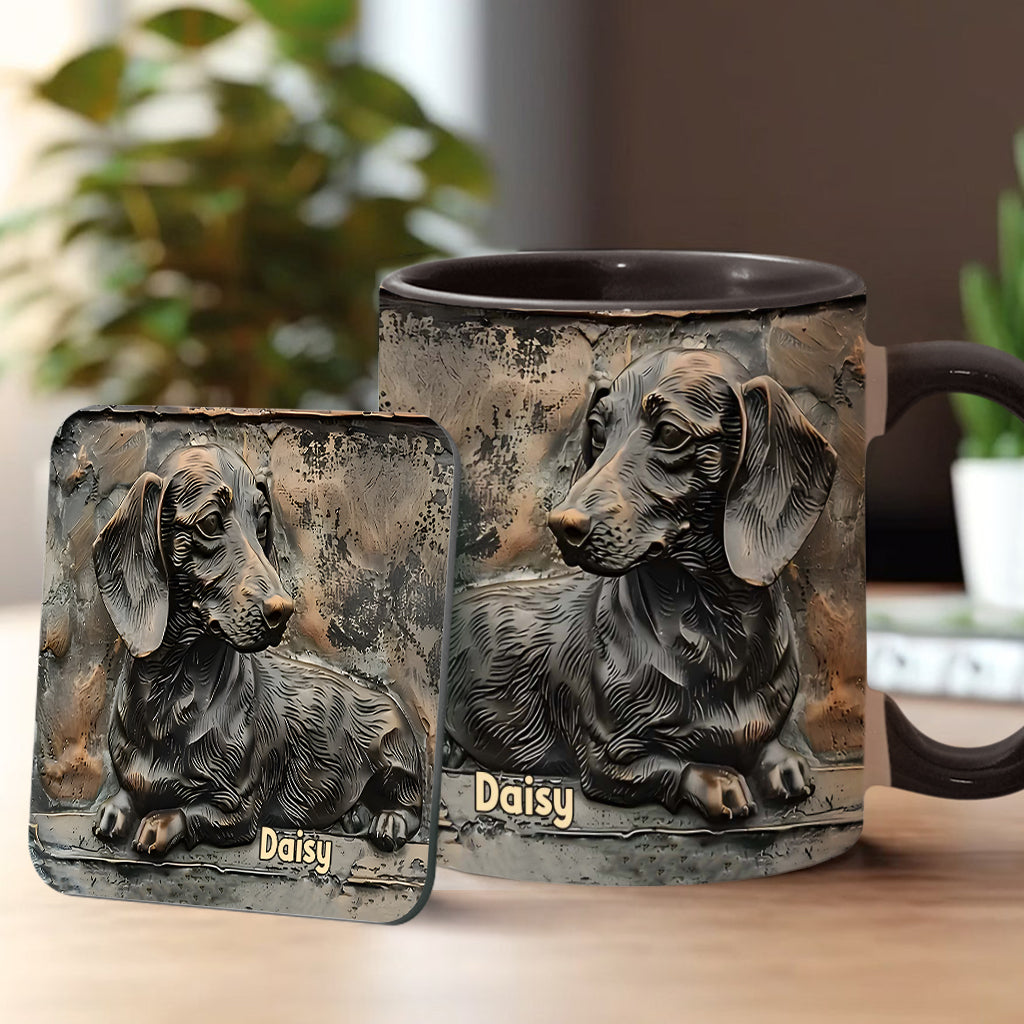 Love Dachshunds - Personalized Dachshund Accent Mug