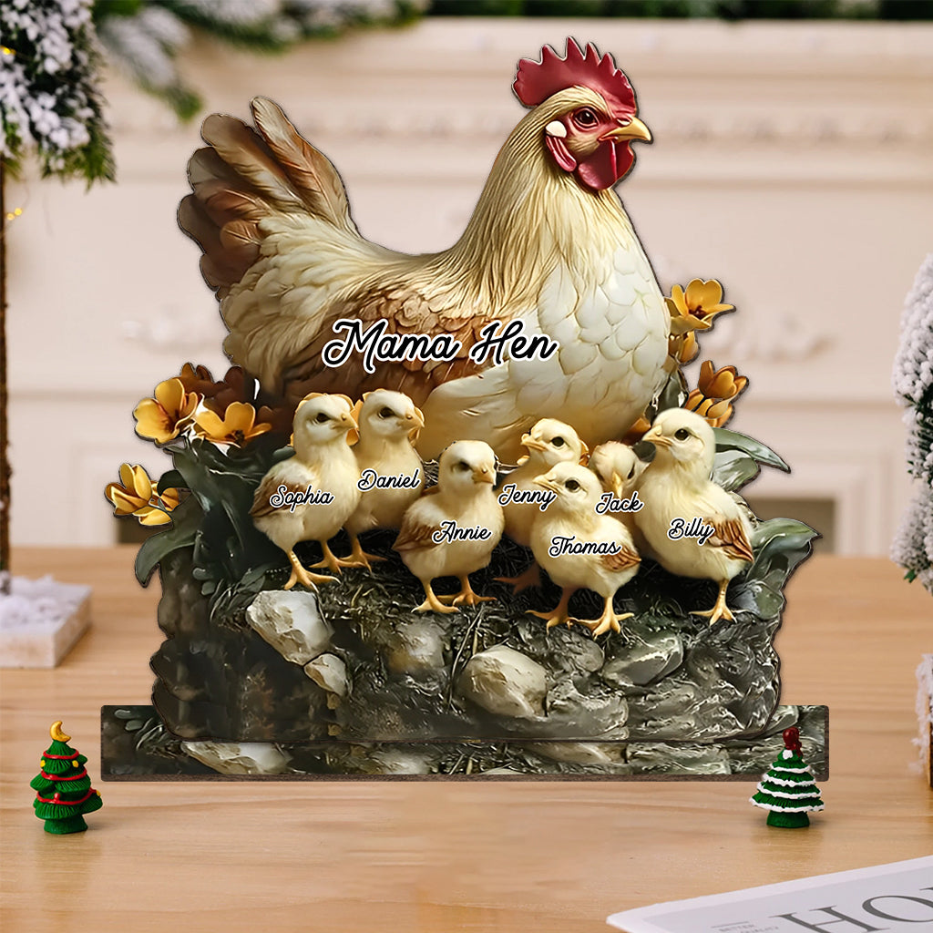 Mama Hen - Personalized Mother 1 Layered Big Freestanding