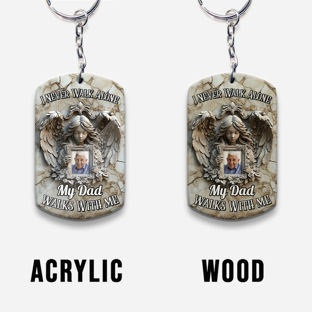 Porte-clés commémoratif personnalisé Ailes d'ange