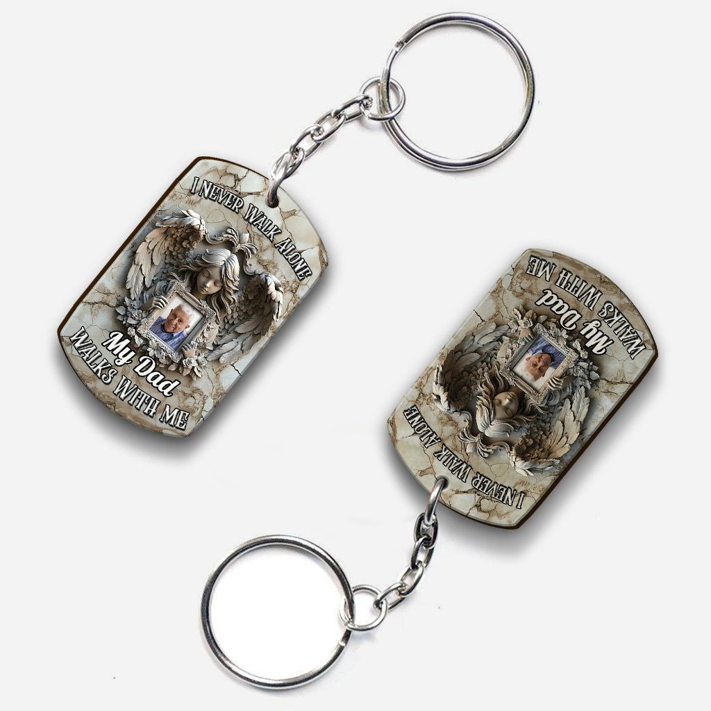 Porte-clés commémoratif personnalisé Ailes d'ange