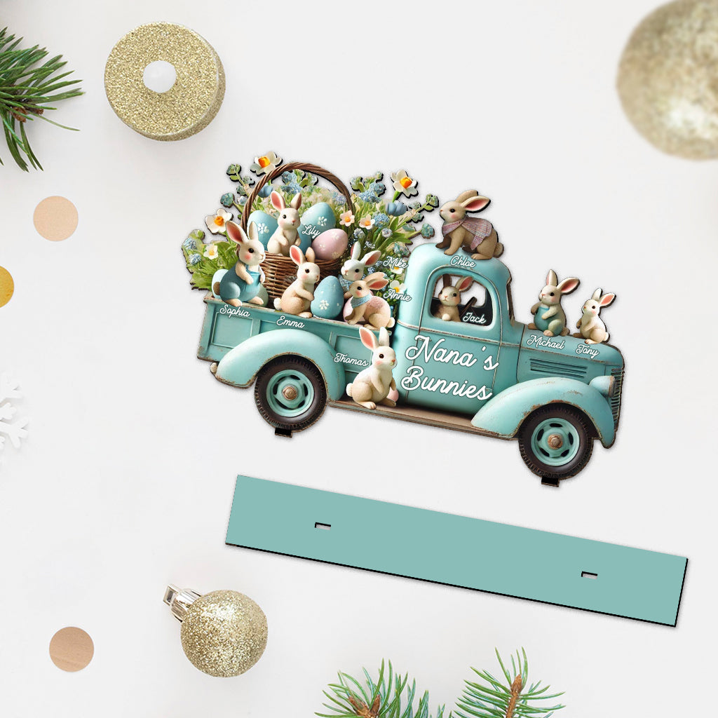 Lapins de maman/mamie - Grand lapin personnalisé pour grand-mère, à un étage, autoportant