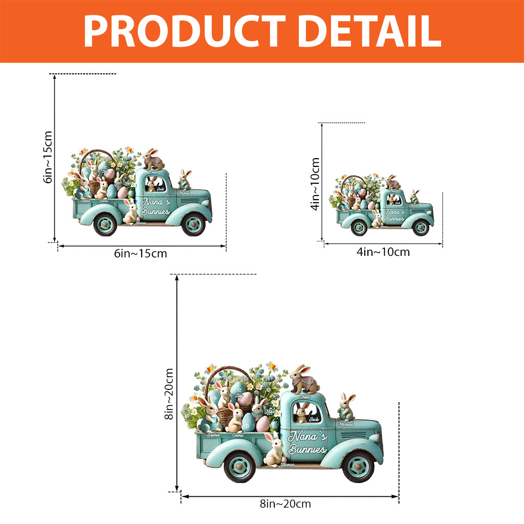 Mama/ Nana's ... Bunnies - Personalized Grandma Custom Shaped Acrylic Plaque