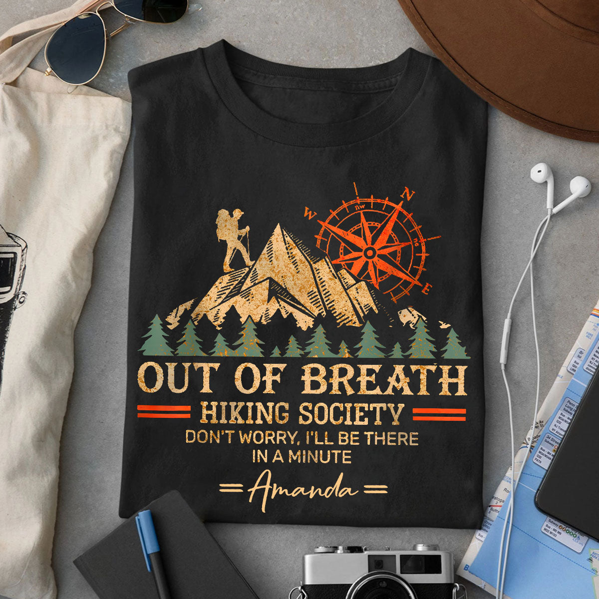 Hiking Society - T-shirt et sweat à capuche de randonnée personnalisés