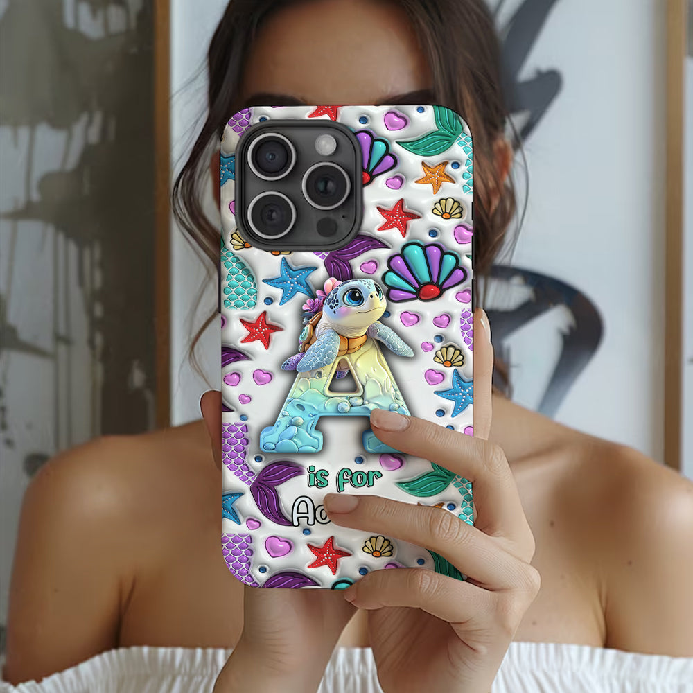 Tortues mignonnes - Coque de téléphone personnalisée avec imprimé tortue intégral