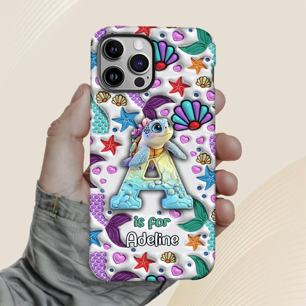 Tortues mignonnes - Coque de téléphone personnalisée avec imprimé tortue intégral