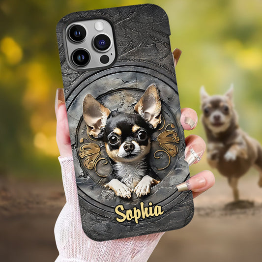 Adorable Chihuahua - Personalized Dog Full Print Phone Case