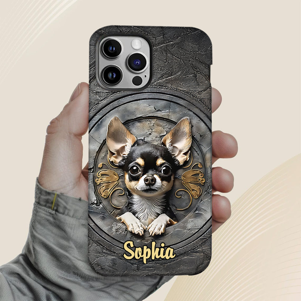 Adorable Chihuahua - Coque de téléphone personnalisée avec imprimé intégral