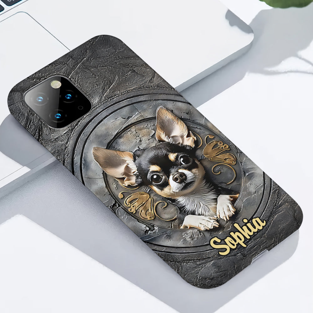 Adorable Chihuahua - Coque de téléphone personnalisée avec imprimé intégral