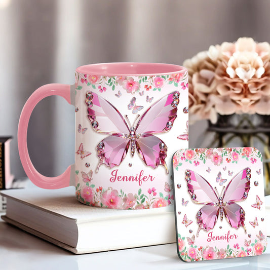Mug personnalisé « J’adore les papillons »