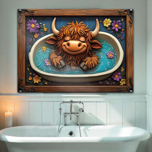 Wash Your Hooves - Rectangle Metal Sign