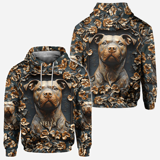 Strong Pitbull - Personalized Dog All Over Shirt