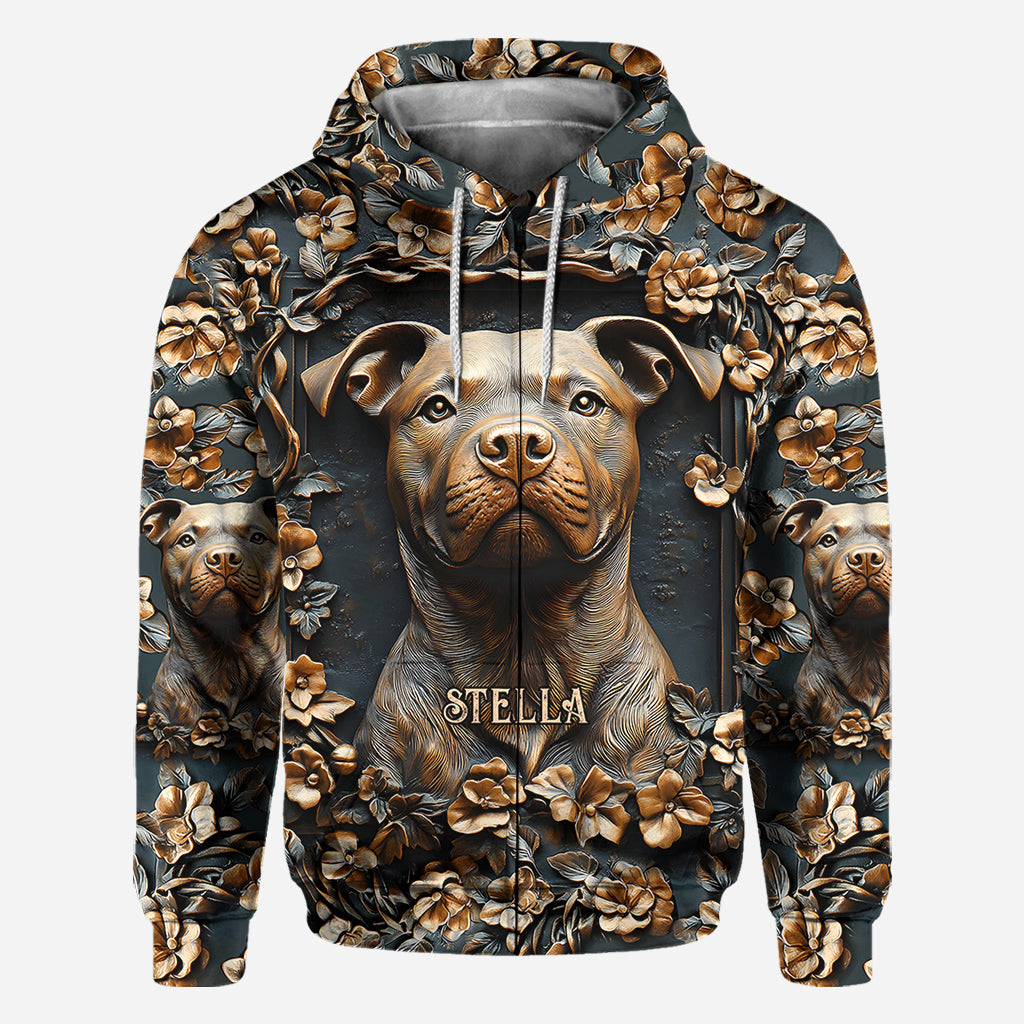 Strong Pitbull - Personalized Dog All Over Shirt